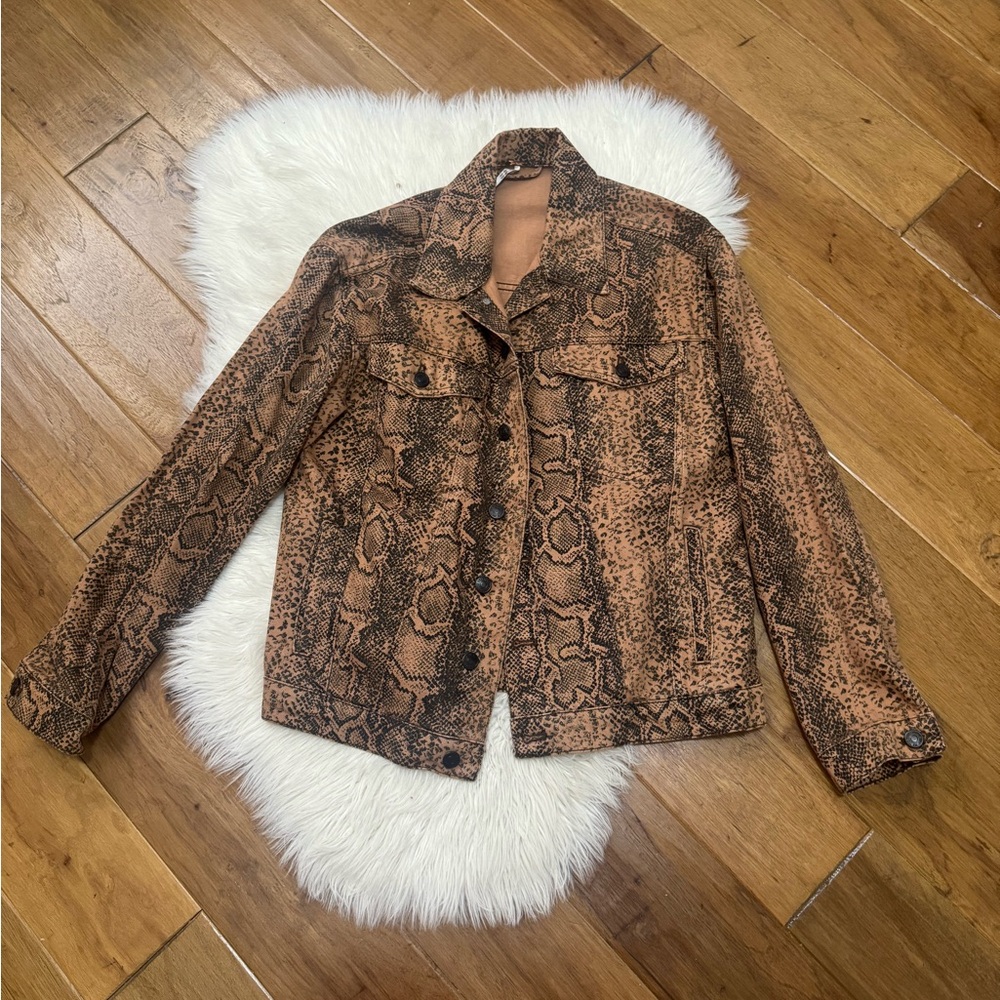 Free People Snake Print Women's Jacket